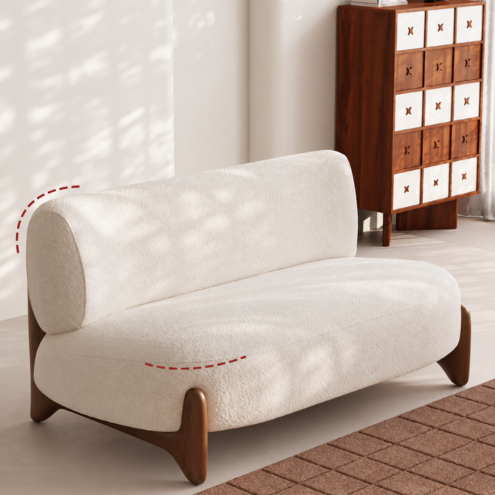 SOLBI Japandi Boucle Fabric Sofa - Cassa Haus Singapore