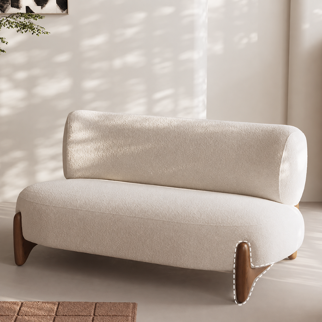 SOLBI Japandi Boucle Fabric Sofa - Cassa Haus Singapore