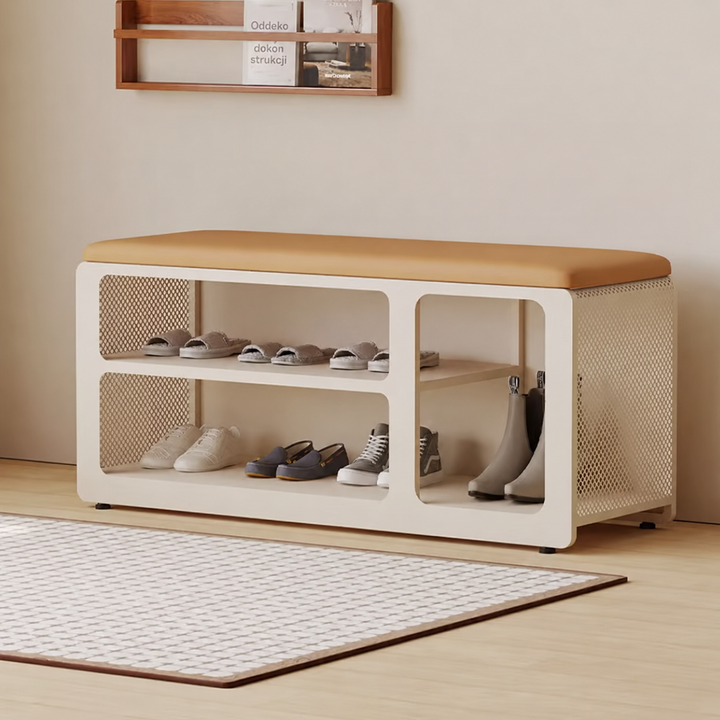 PAUSE Minimalist Entryway Shoe Bench