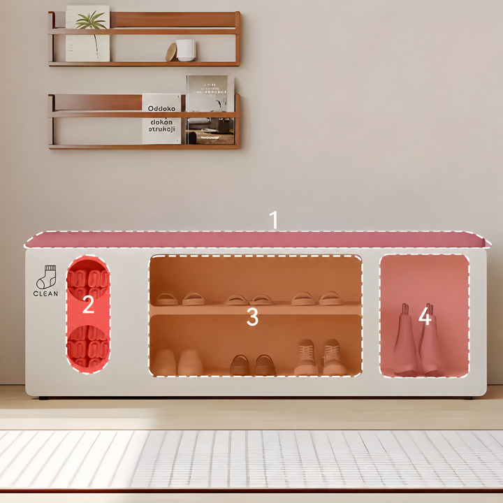 PAUSE Minimalist Entryway Shoe Bench