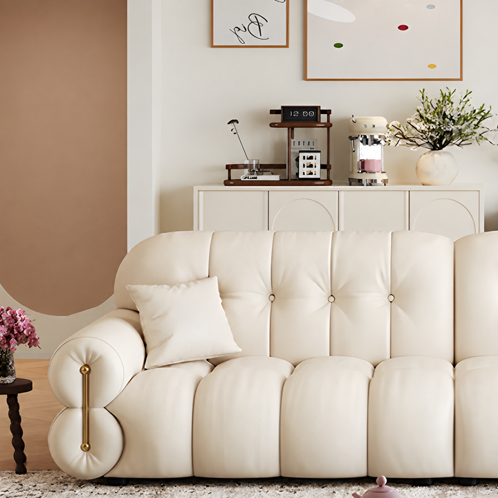 BELUNE Modern Leather Sofa
