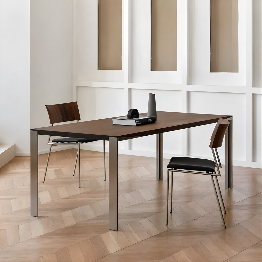 LINEA Modern Walnut Dining Table