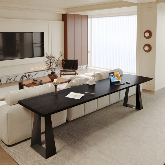 BRAMWELL Modern Solid Wood Study Table - Cassa Haus Singapore