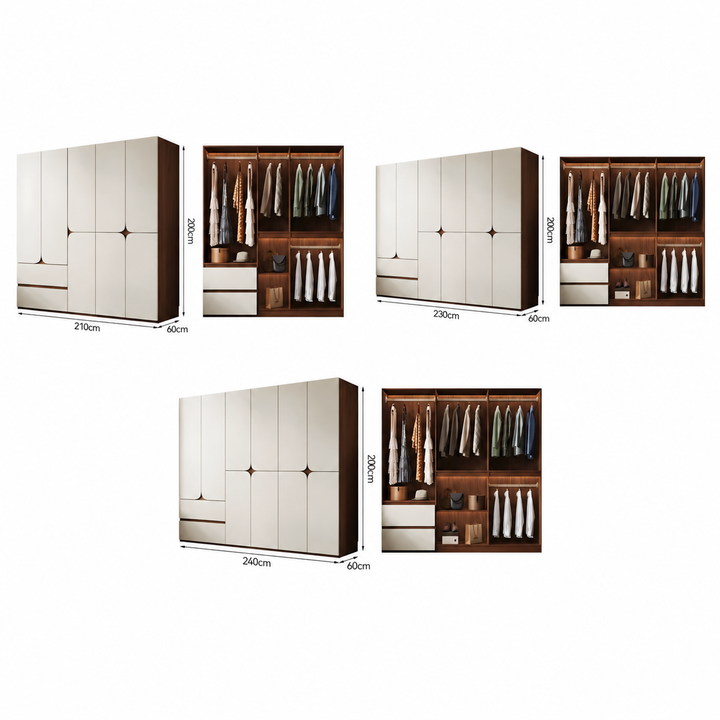 BROQEN Modern Solid Wood Wardrobe
