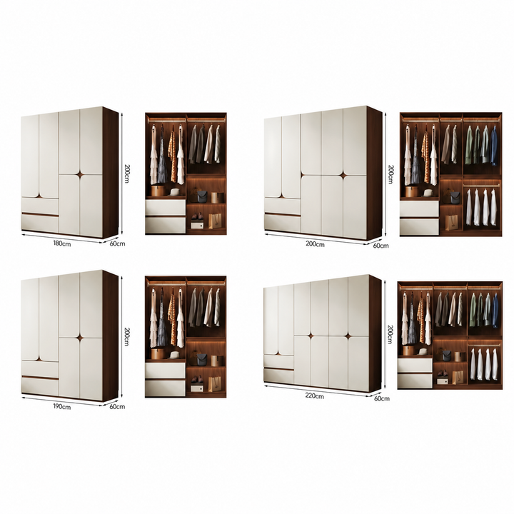 BROQEN Modern Solid Wood Wardrobe