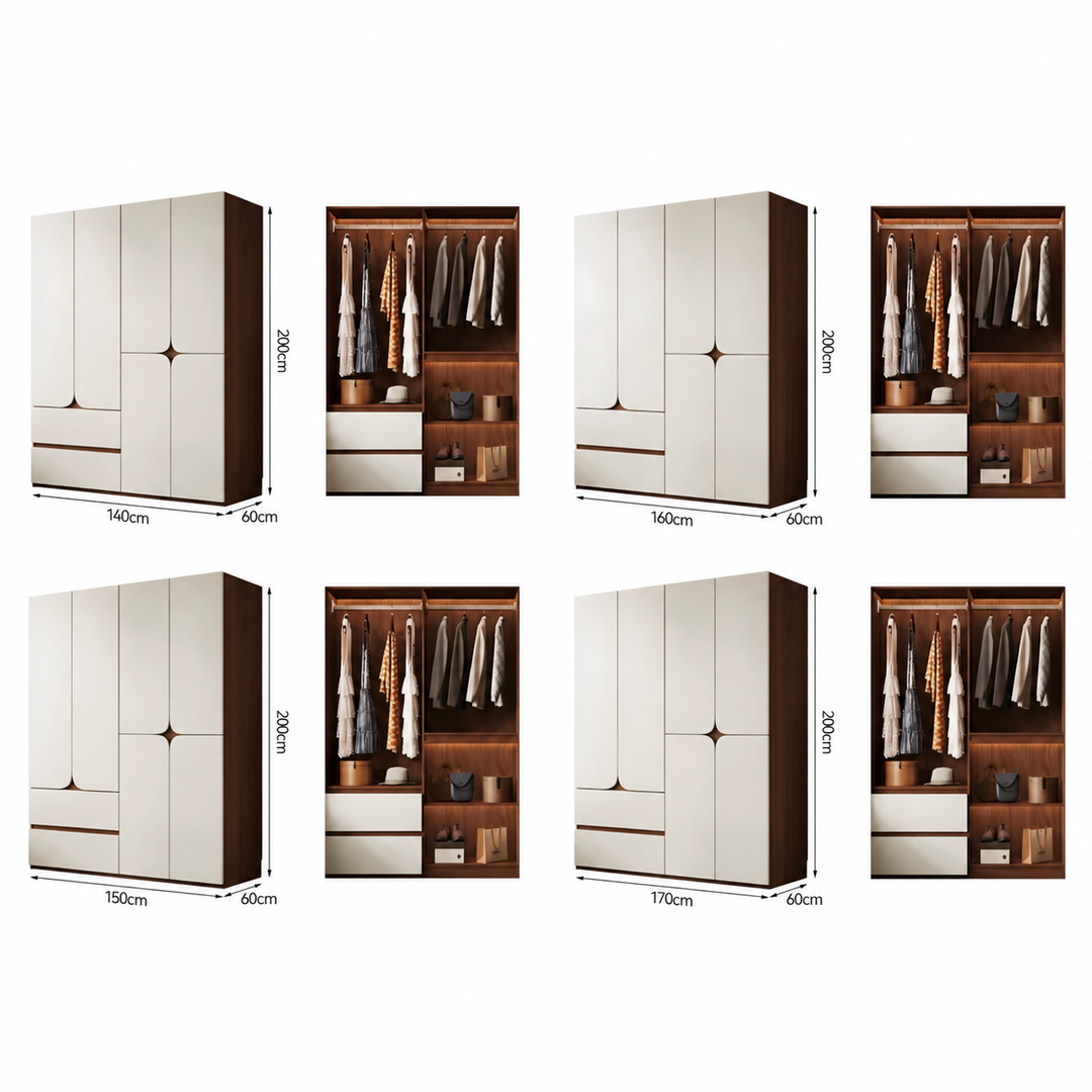 BROQEN Modern Solid Wood Wardrobe