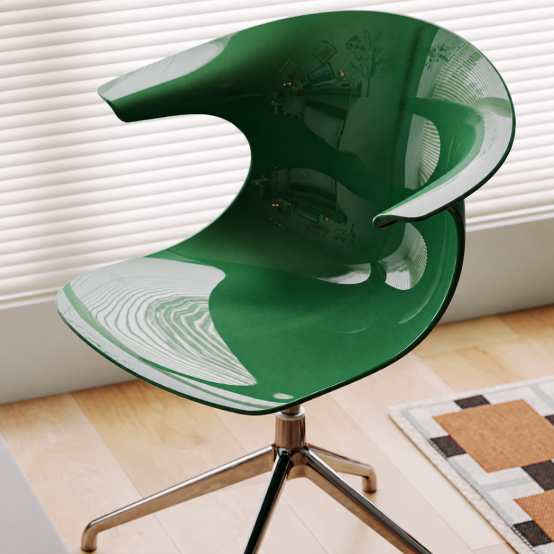 NEXI Modern Swivel Plastic Study Chair