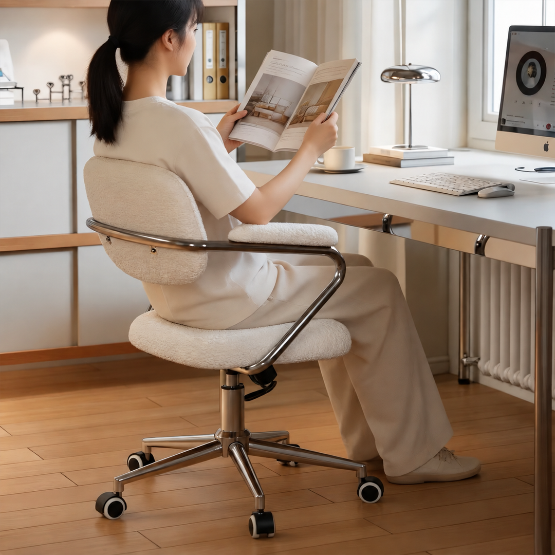 MOKIRA Modern Fabric Study Chair - Cassa Haus Singapore