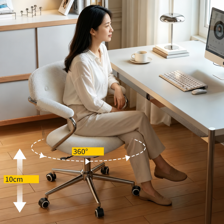 MOKIRA Modern Fabric Study Chair - Cassa Haus Singapore