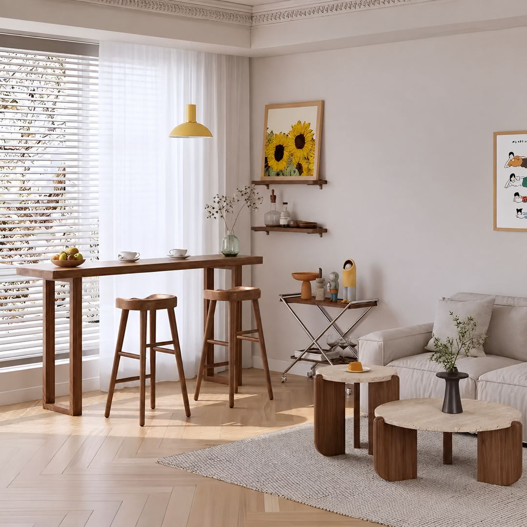 VALTRION Modern Solid Wood Bar Table - Cassa Haus Singapore