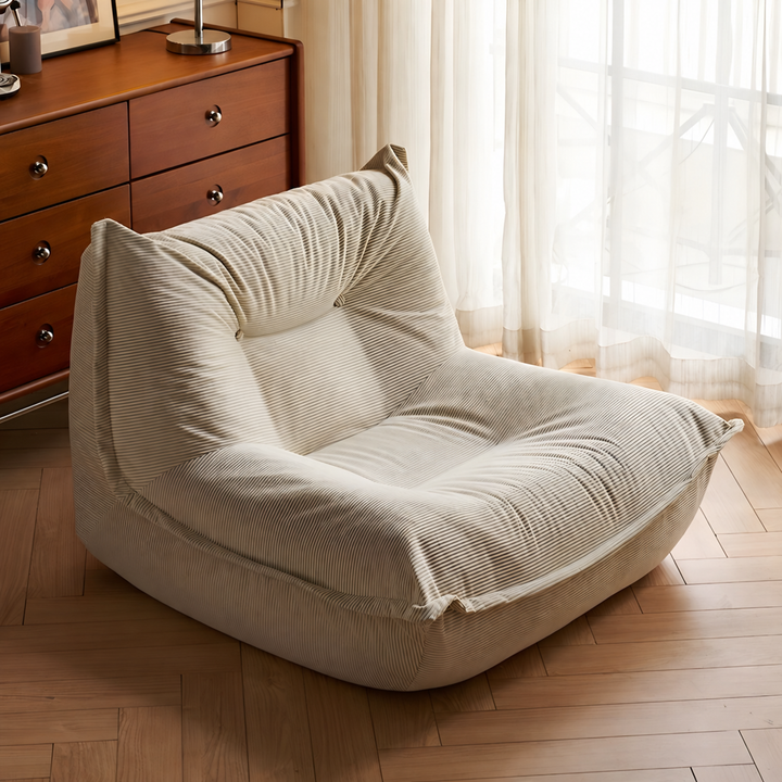 LUMO Modern Corduroy Fabric Lounge Chair