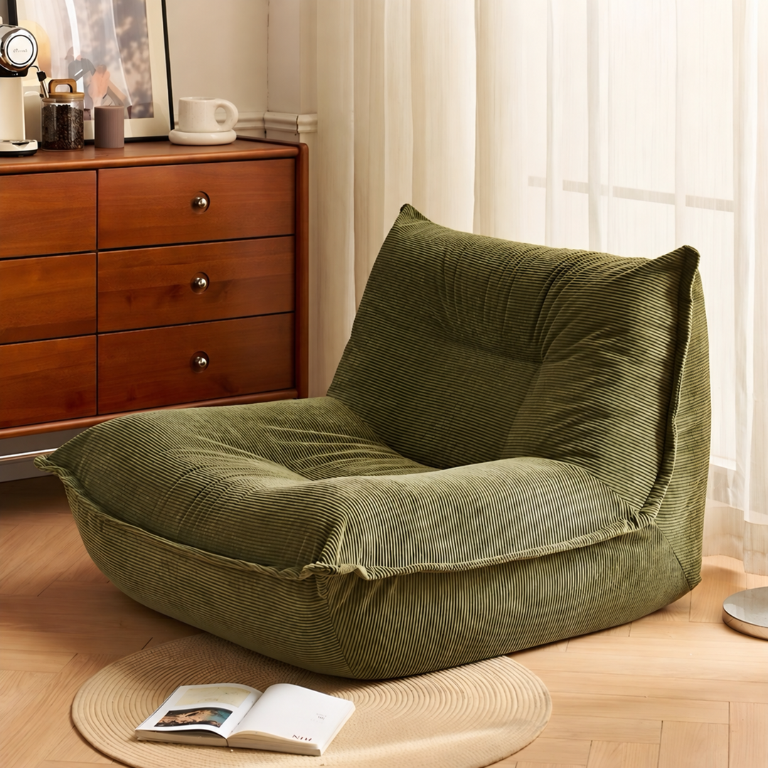 LUMO Modern Corduroy Fabric Lounge Chair