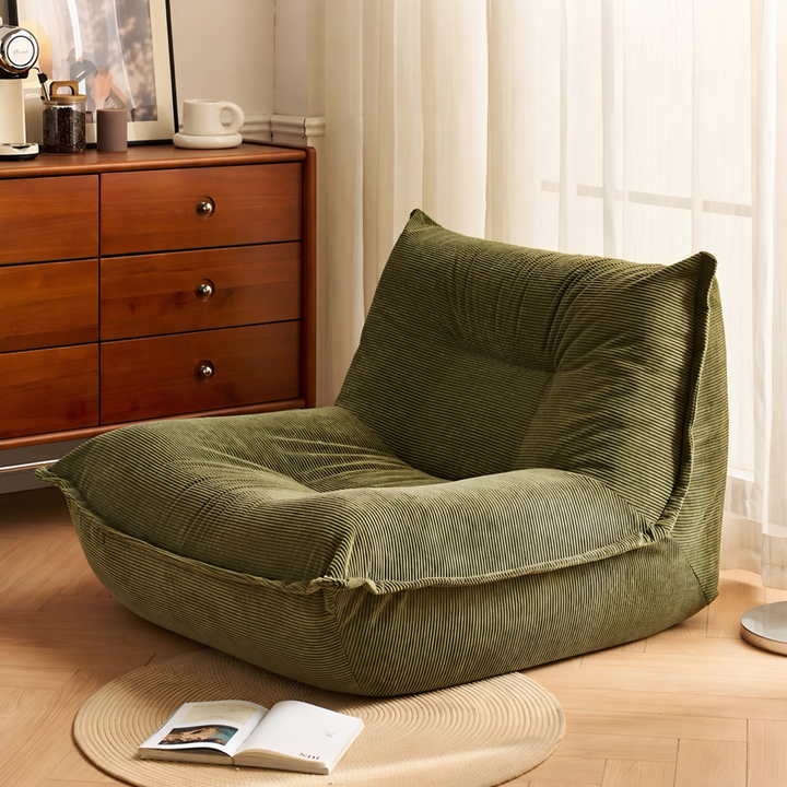 LUMO Modern Corduroy Fabric Lounge Chair