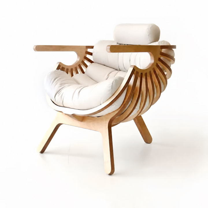 ZANE Modern Solid Wood Lounge Chair - Cassa Haus Singapore