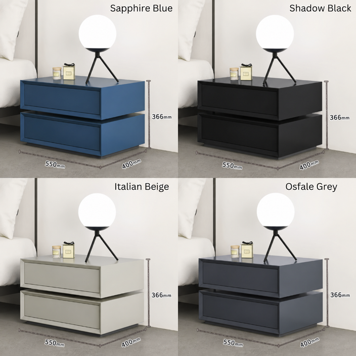 OLVANO Modern Rotating Bedside Table