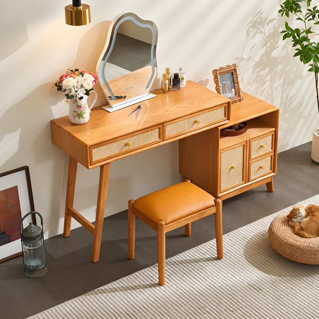 TAVENNE Rustic Solid Wood Vanity Table