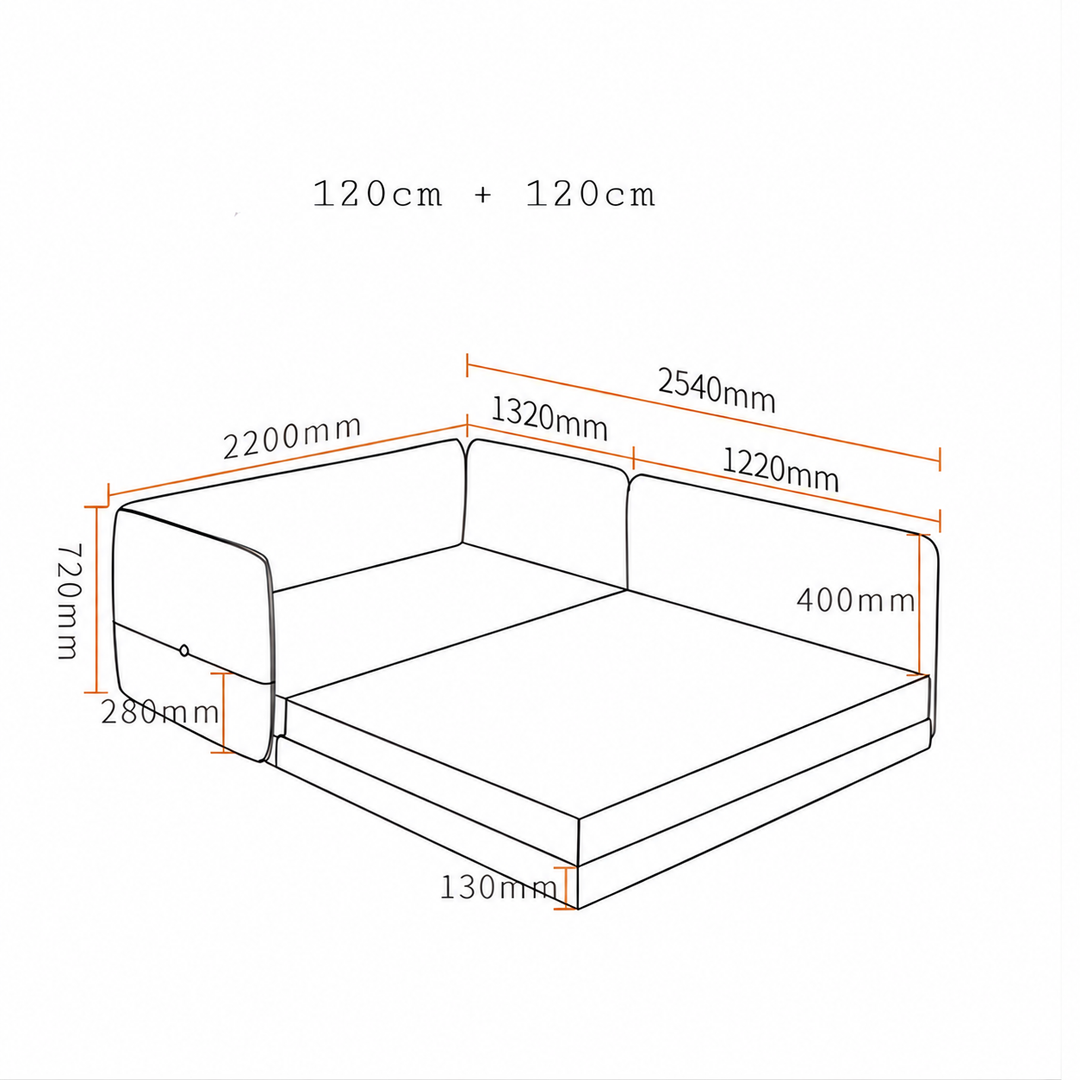 HACHI Japanese Fabric Children’s Bedframe - Cassa Haus Singapore