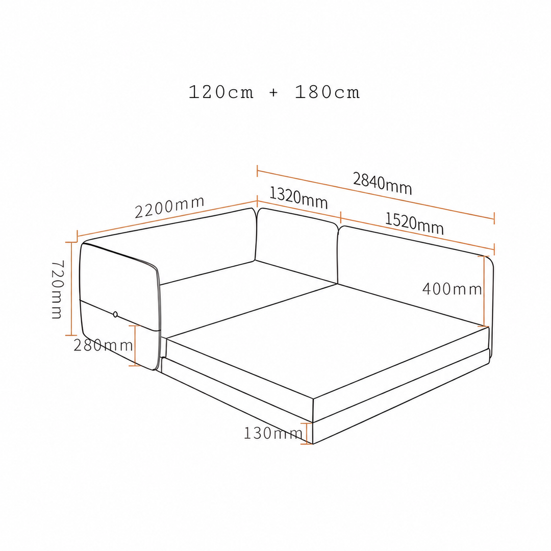 HACHI Japanese Fabric Children’s Bedframe - Cassa Haus Singapore