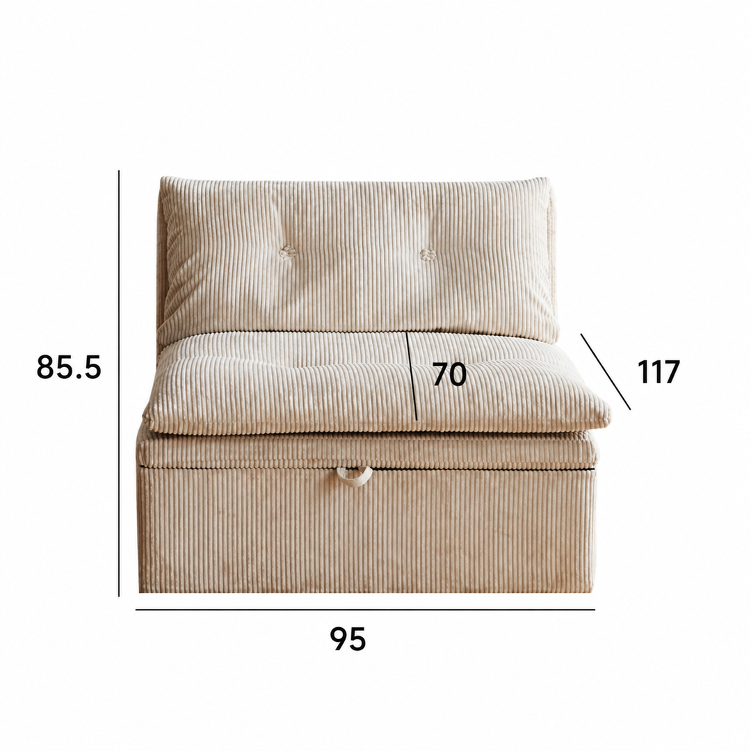 VAREDI Modern Leather Sofa Bed