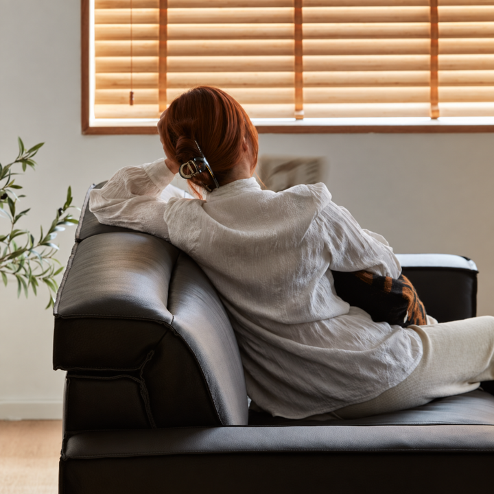 YORU Japandi Leather Sofa