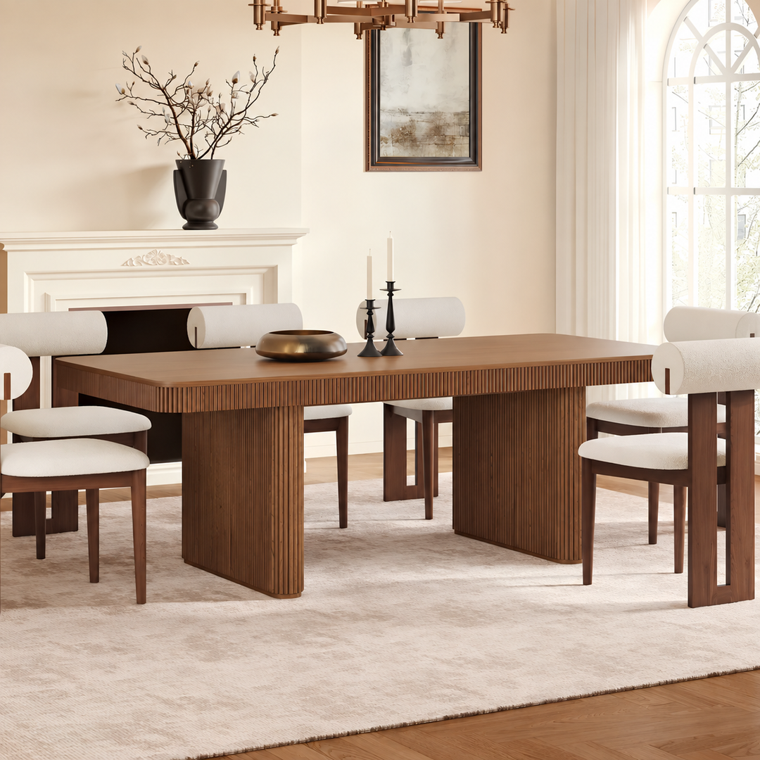 COLUMNAR Modern Solid Wood Dining Table