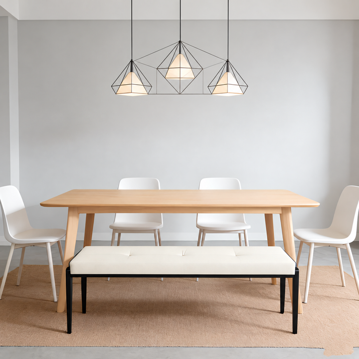 NORDEN Modern Leather Bench - Cassa Haus Singapore