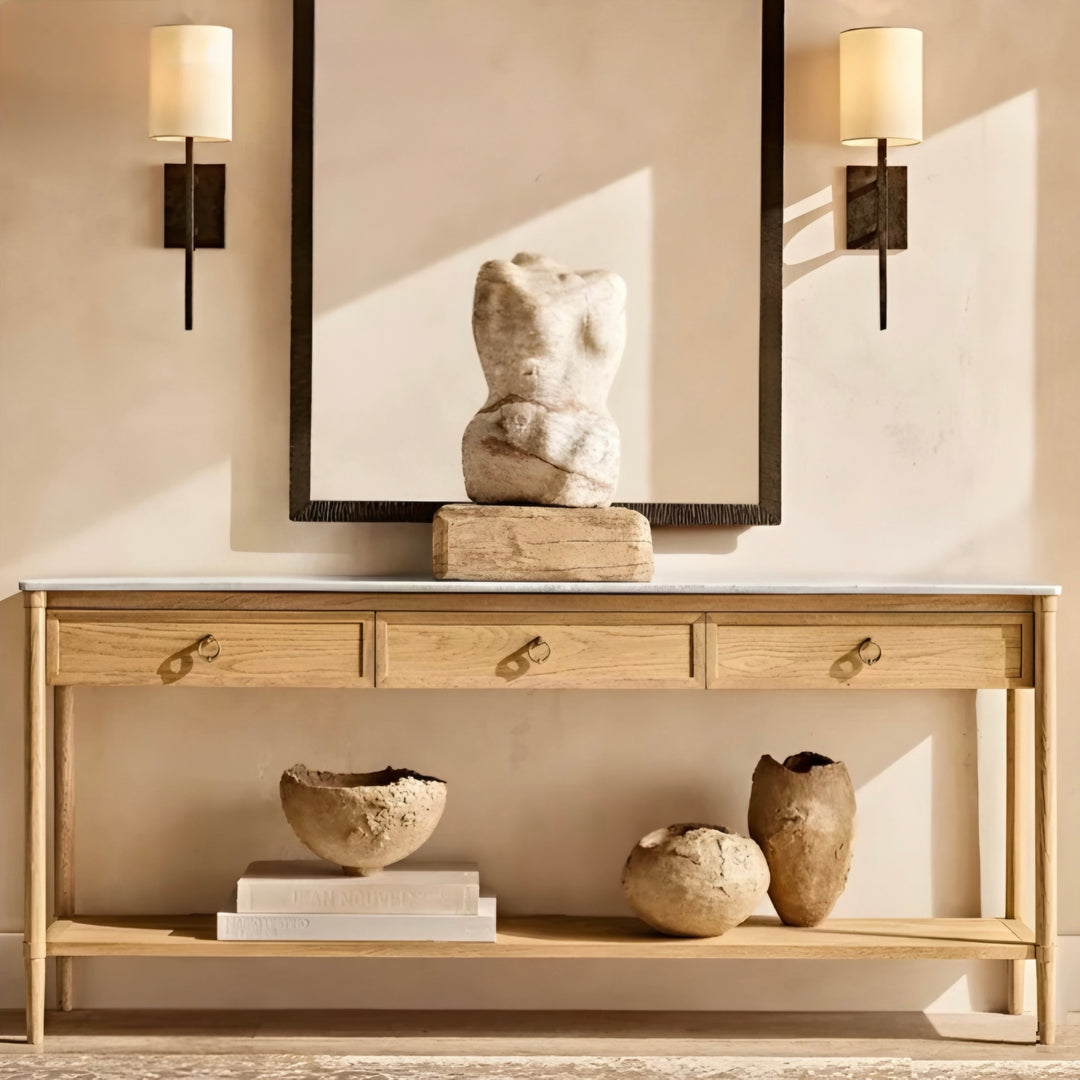 GORGA Modern Solid Wood Console Table