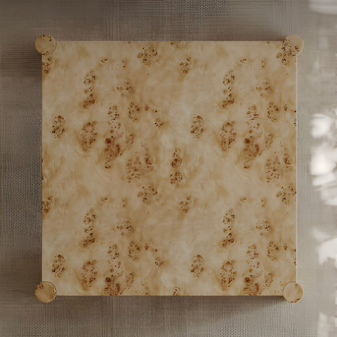 ELVIRI Mappa Burl Solid Wood Coffee Table