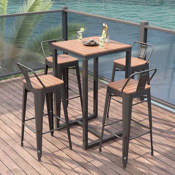 VEXALUNE Modern Outdoor Bar Table and Chairs - Cassa Haus Singapore