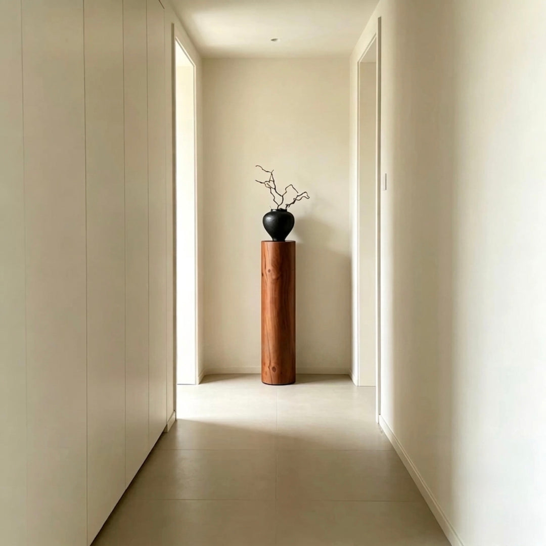 JOVEN Modern Solid Wood Round Pedestal - Cassa Haus Singapore