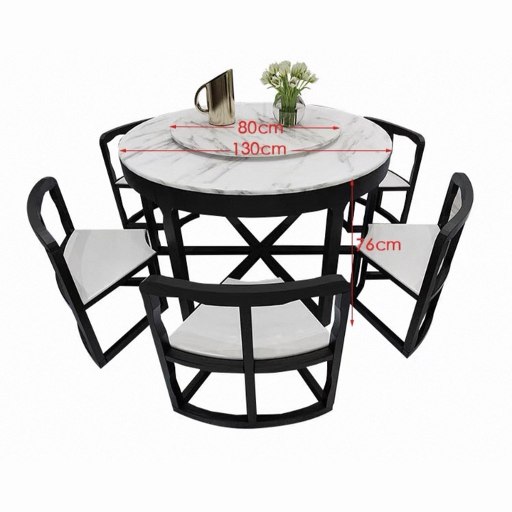 CONVENE Modern Compact Dining Table With Chairs