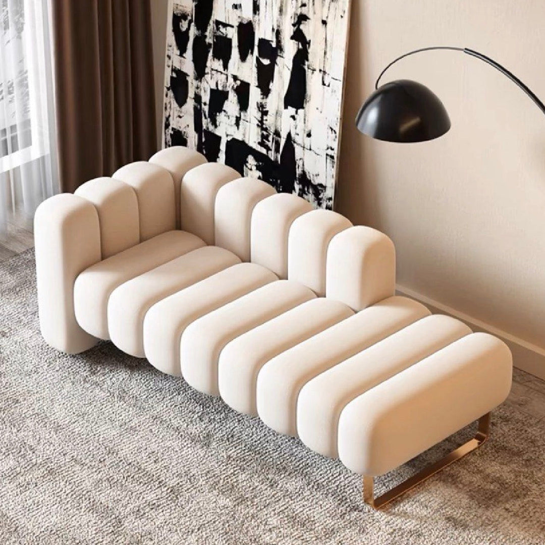 VELARQUE Modern Velvet Ottoman (INSTOCK)