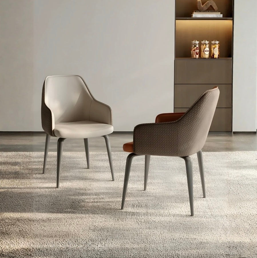 FLORENTIA Modern Leather Dining Armchair