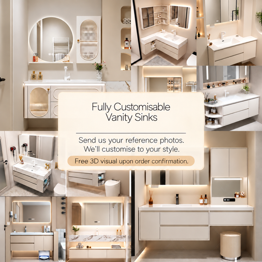 Customisable Bathroom Vanity Sink Singapore - Cassa Haus Singapore