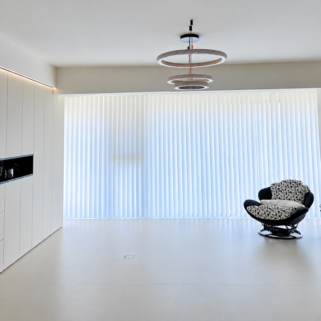 Smart Motorised Dream Curtains Vertical Sheer Blinds - Cassa Haus Singapore