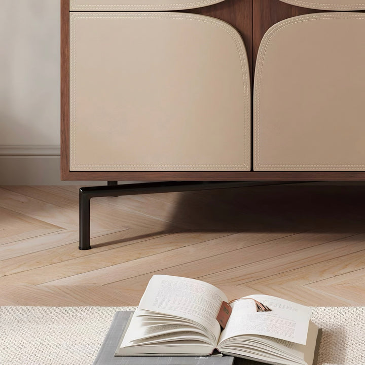 VALSERO Modern Saddle Leather Sideboard - Cassa Haus Singapore
