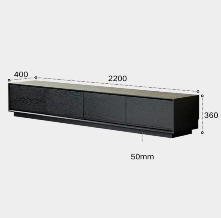 NOCTARA Modern Solid Wood TV Console