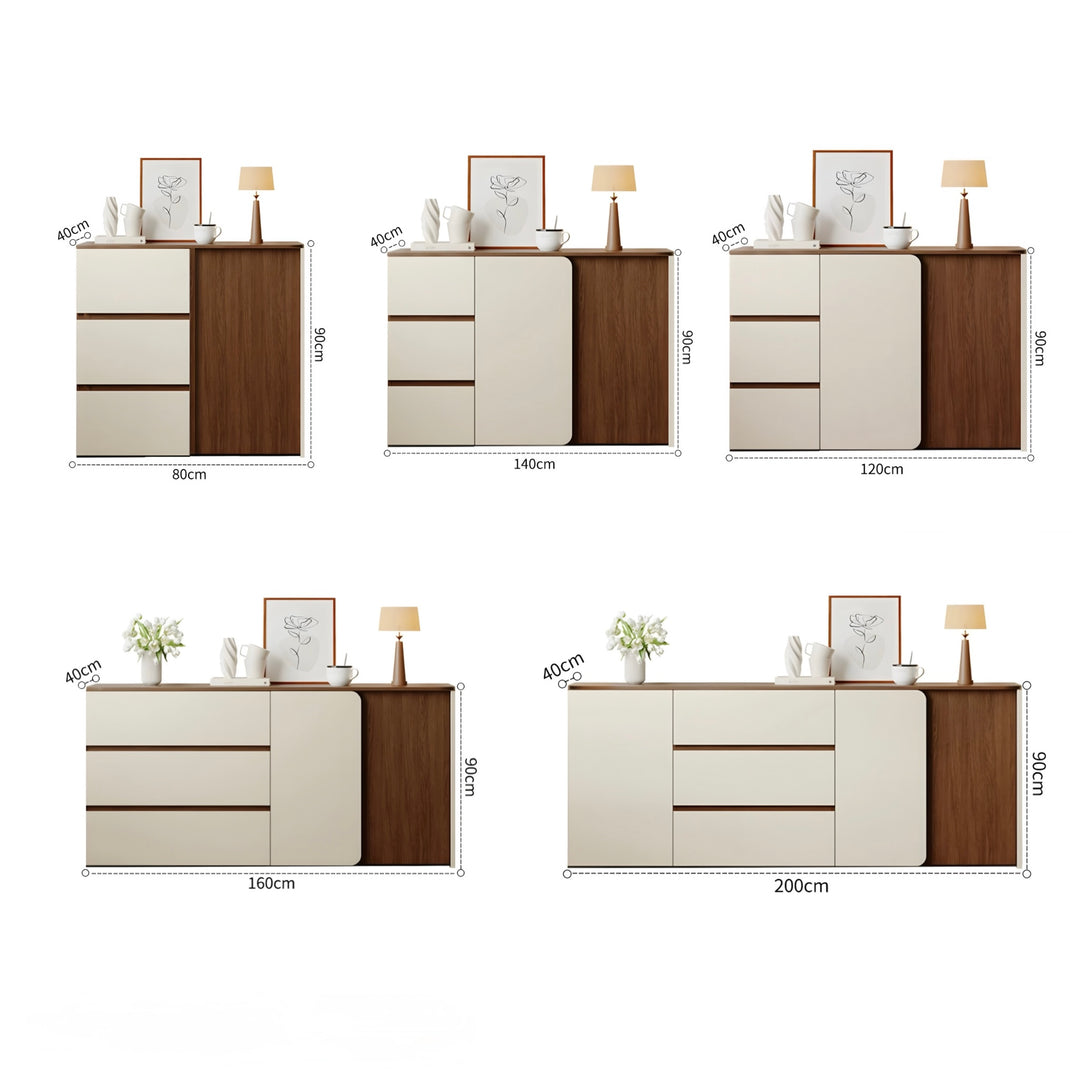 VALDEN Rustic Walnut Sideboard