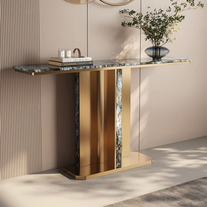 DORVANE Modern Natural Marble Console Table - Cassa Haus Singapore