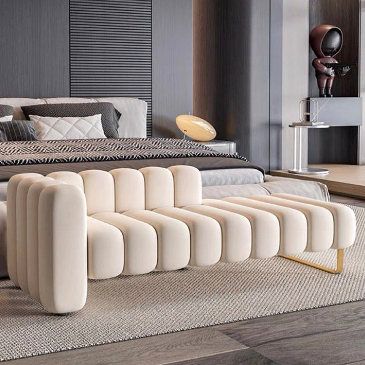 VELARQUE Modern Velvet Ottoman (INSTOCK)