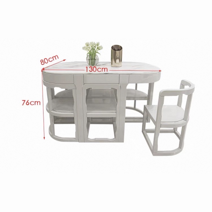 CONVENE Modern Compact Dining Table With Chairs
