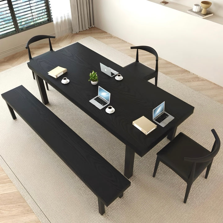 HARTWELL Modern Solid Wood Study Dining Table - Cassa Haus Singapore