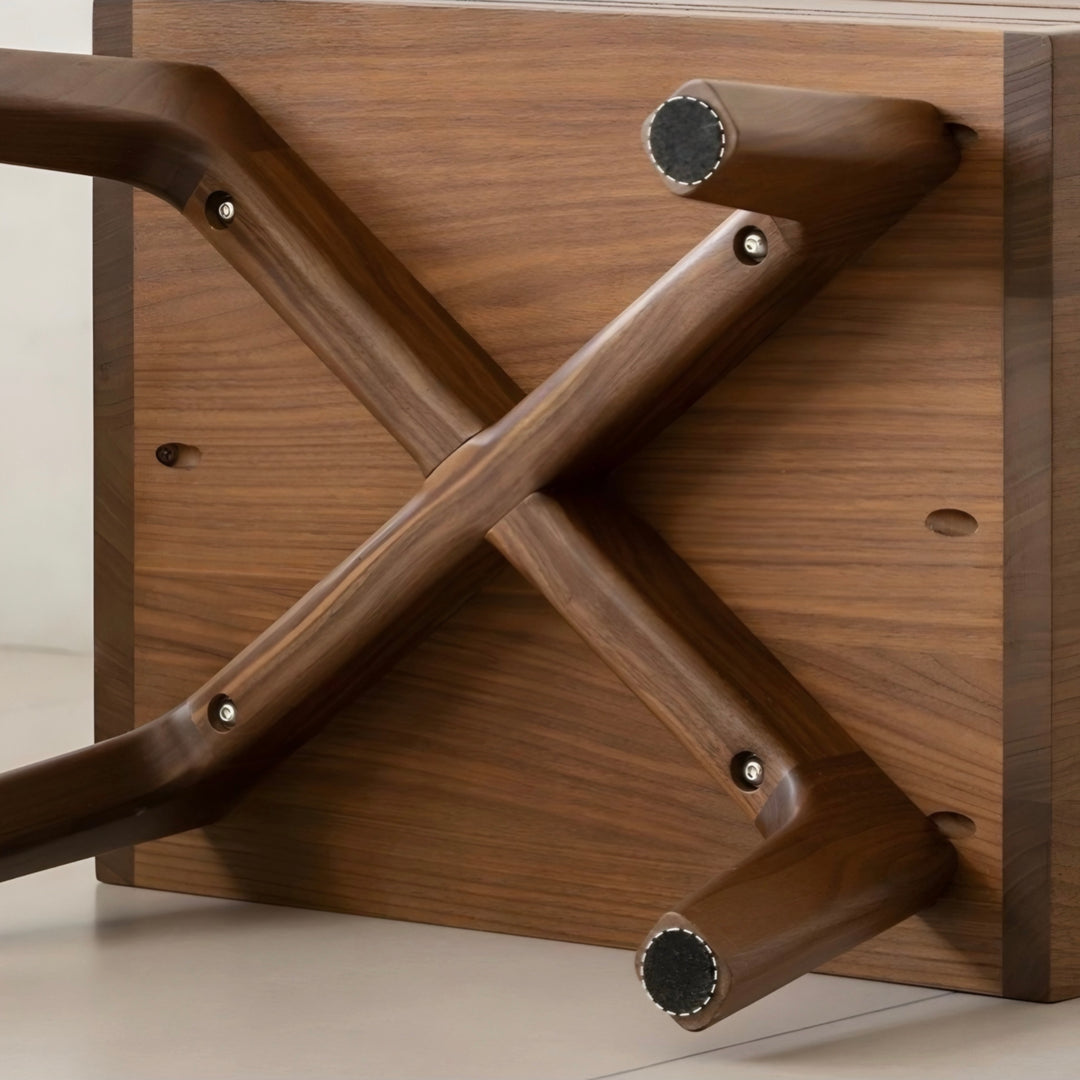 ROVEN Rustic Solid Wood Bedside Table