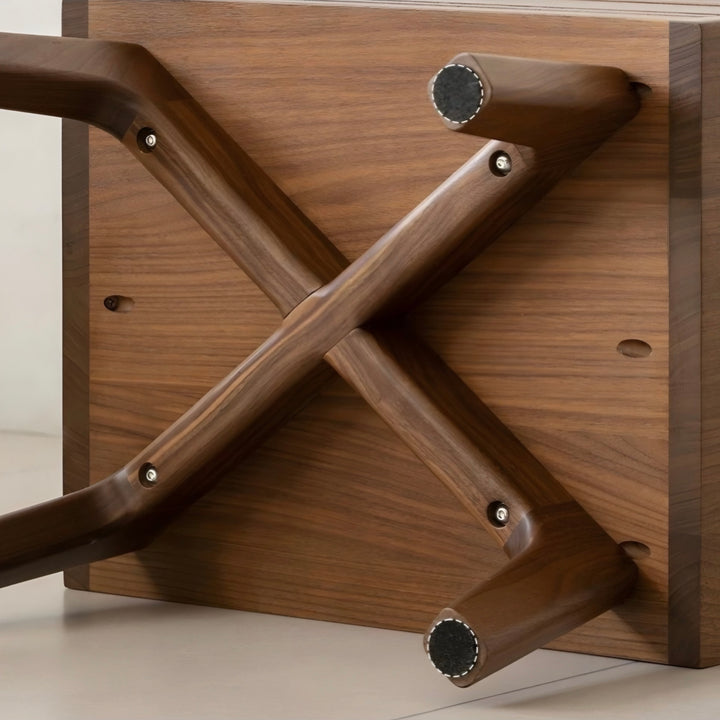 ROVEN Rustic Solid Wood Bedside Table