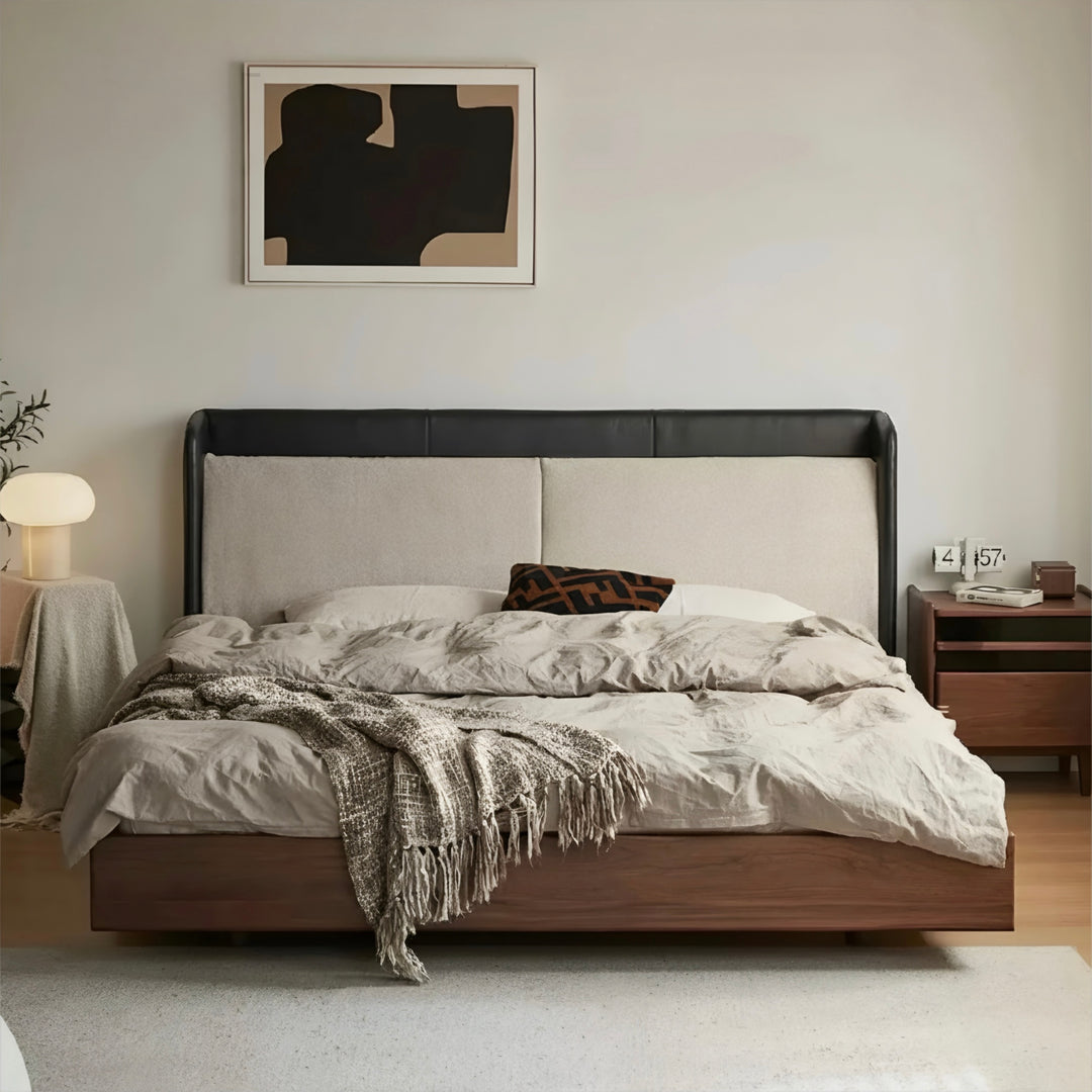 IVERO Modern Leather Bedframe