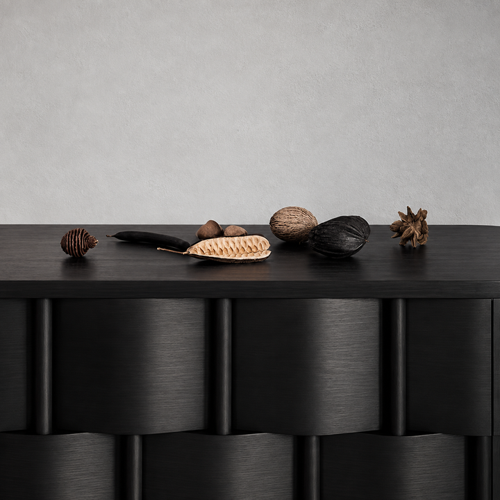 WEAVECRAFT Modern Solid Wood Sideboard