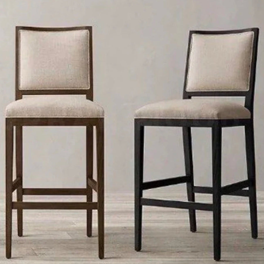 KAIRA Vintage Solid Wood Bar Stool - Radical Homes Singapore