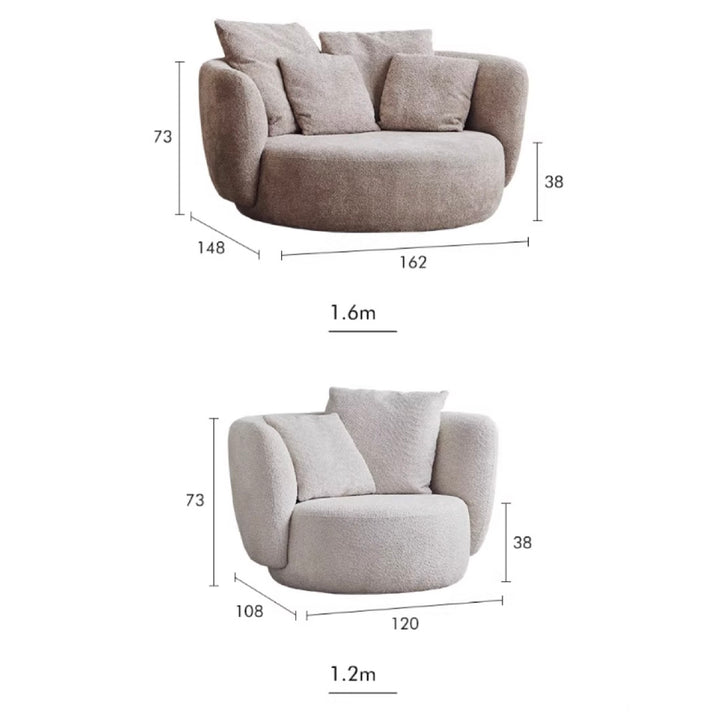 LUMA Minimalist Boucle Lounge Chair - Cassa Haus Singapore