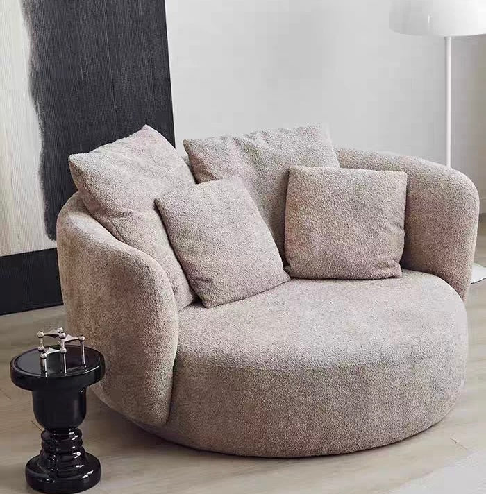LUMA Minimalist Boucle Lounge Chair - Cassa Haus Singapore