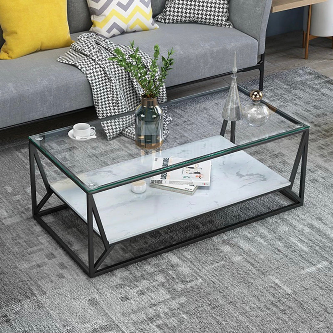JACK Modern LED Glass Coffee Table